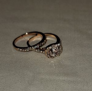 Engagement Wedding Ring Set
